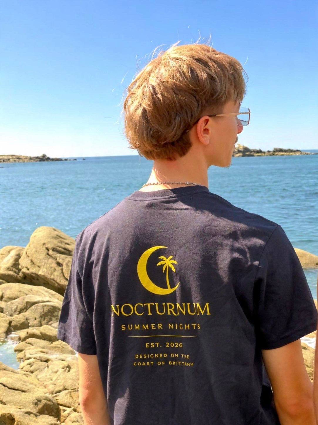 NOCTURNUM Summer Nights Oversized Tee — Black