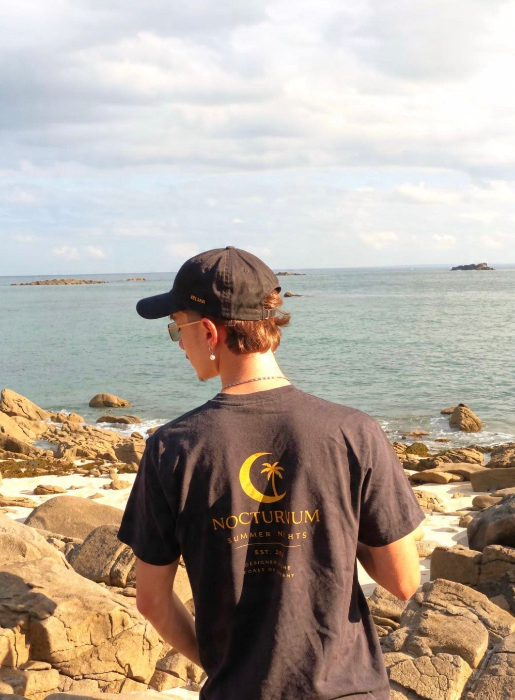 NOCTURNUM Summer Nights Oversized Tee — Black